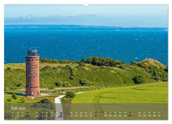 Produktbild: K&uuml;stenimpressionen von den Ostseeinseln R&uuml;gen und Usedom (hochwertiger Premium Wandkalender 2026 DIN A2 quer), Kunstdruck in Hochglanz