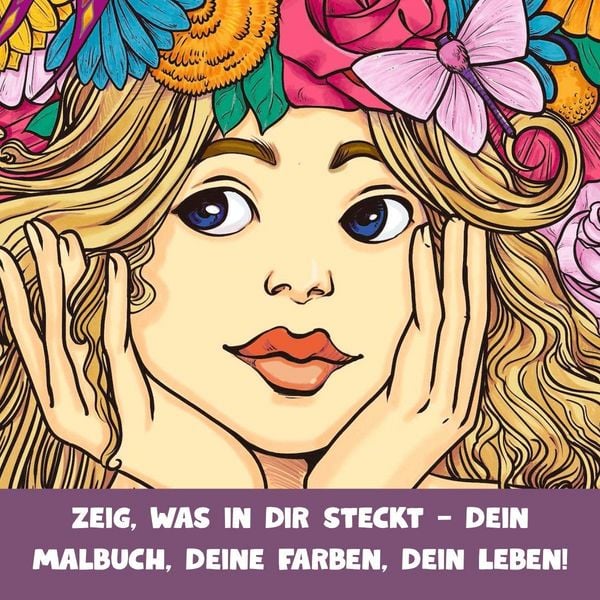 Produktbild: Malbuch M&auml;dchenzeit