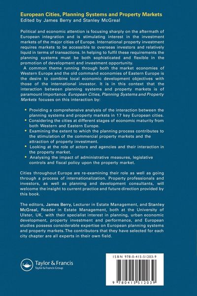 Produktbild: European Cities, Planning Systems and Property Markets