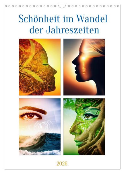 Produktbild: Sch&ouml;nheit im Wandel der Jahreszeiten (Wandkalender 2026 DIN A3 hoch), CALVENDO Monatskalender
