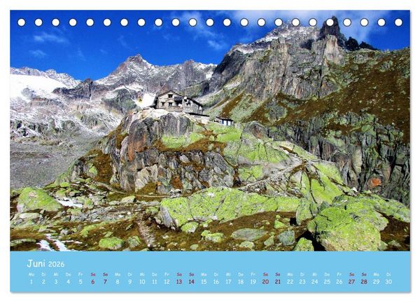 Produktbild: Majest&auml;tische Alpen (Tischkalender 2026 DIN A5 quer), CALVENDO Monatskalender