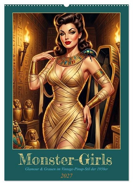 Produktbild: Monster-Girls (Wandkalender 2027 DIN A2 hoch), CALVENDO Monatskalender