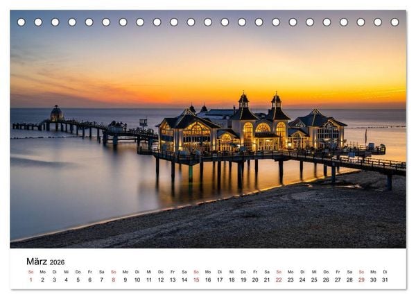 Produktbild: Deutschlands Landschaften - Vom Meer bis zu den Alpen (Tischkalender 2026 DIN A5 quer), CALVENDO Monatskalender