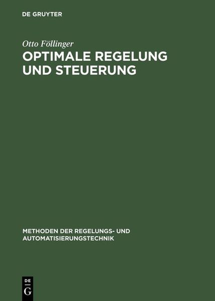 Produktbild: Optimale Regelung und Steuerung