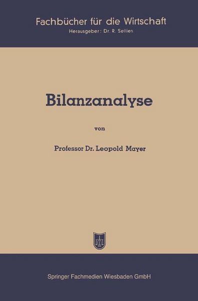 Produktbild: Bilanzanalyse