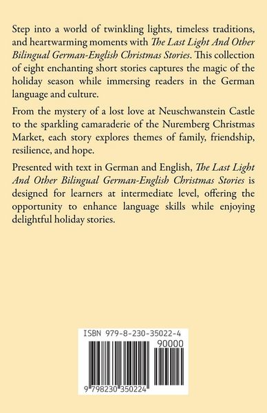 Produktbild: The Last Light And Other Bilingual German-English Christmas Stories