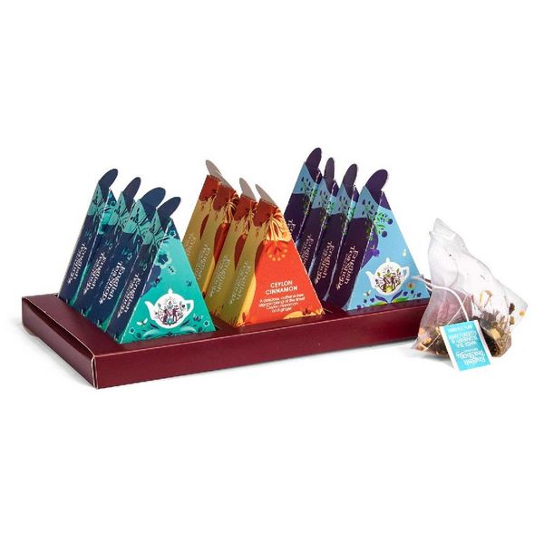 Produktbild: BIO Tee Geschenk f&uuml;r Mama "Best Mum", zum Geburtstag, Muttertag, Weihnachten, 3 Sorten, 12 kompostierbare Pyramiden-Beutel