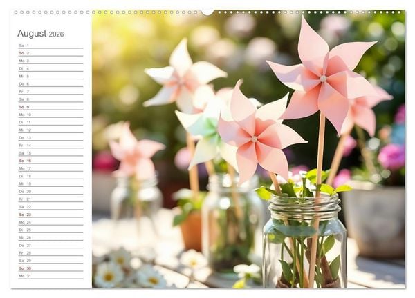 Produktbild: Papiertr&auml;ume - Die kreative Welt der Papierkunst (hochwertiger Premium Wandkalender 2026 DIN A2 quer), Kunstdruck in Hochglanz