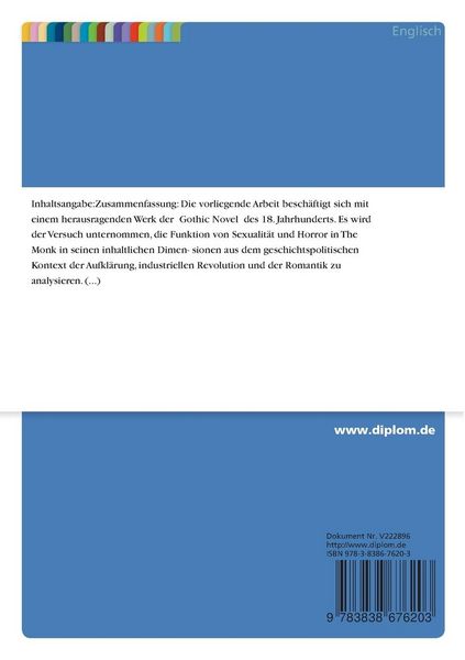 Produktbild: Der englische Schauer- und Terror-Roman des 18. Jahrhunderts