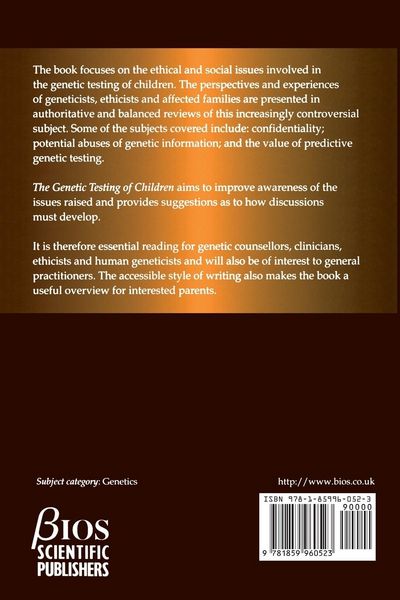 Produktbild: The Genetic Testing of Children