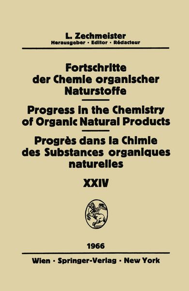 Produktbild: Fortschritte Der Chemie Organischer Naturstoffe / Progress in the Chemistry of Organic Natural Products / Progr&egrave;s Dans La Chimie Des Substances Organi