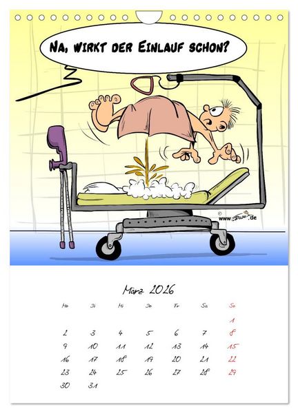 Produktbild: Trumix Cartoons - Gesundheit (Wandkalender 2026 DIN A4 hoch), CALVENDO Monatskalender
