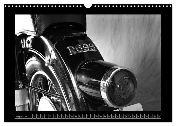 Produktbild: BMW R69S in schwarzweiss (Wandkalender 2027 DIN A3 quer), CALVENDO Monatskalender