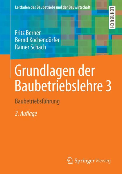 Produktbild: Grundlagen der Baubetriebslehre 3