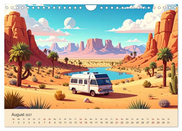 Produktbild: Vanlife Ein Leben auf der Stra&szlig;e (Wandkalender 2027 DIN A4 quer), CALVENDO Monatskalender