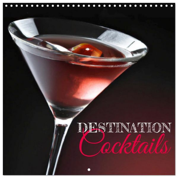 Produktbild: Destination cocktails (Calendrier mural carr&eacute; 2026 30x30 cm) Calendrier double avec une page pour vos prises de notes
