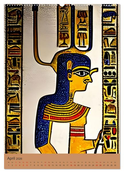 Produktbild: Altes &Auml;gypten - Computertr&auml;ume aus der KI (Wandkalender 2026 DIN A2 hoch), CALVENDO Monatskalender