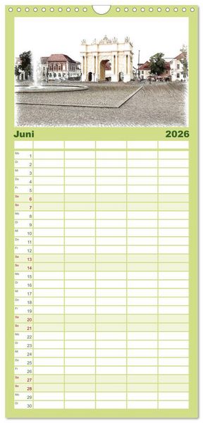 Produktbild: Familienplaner 2026 - Potsdam Kalender mit 5 Spalten (Wandkalender, 21 x 45 cm) CALVENDO