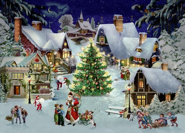 Produktbild: Puzzle - Weihnachten im Dorf