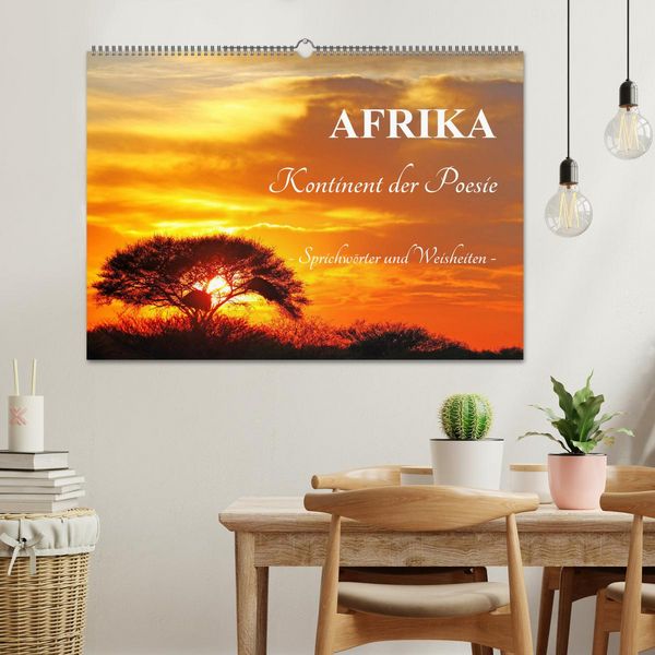 Produktbild: AFRIKA - Kontinent der Poesie (Wandkalender 2026 DIN A2 quer), CALVENDO Monatskalender
