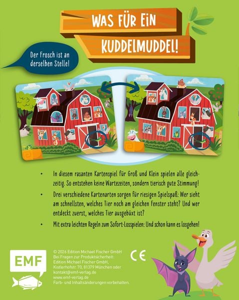 Produktbild: Kartenspiel: Kuddelmuddel &ndash; Das tierische Bildersuchspiel ab 5 Jahren