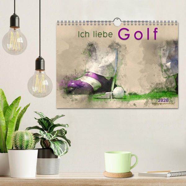 Produktbild: Ich liebe Golf (Wandkalender 2026 DIN A4 quer), CALVENDO Monatskalender
