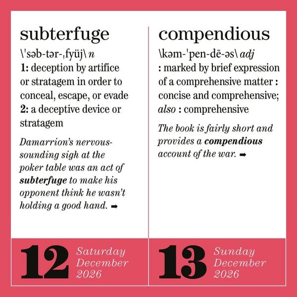 Produktbild: 365 New Words-A-Year Page-A-Day(r) Calendar 2026