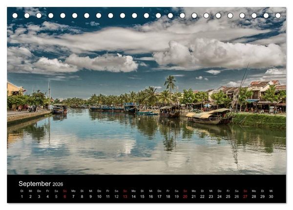 Produktbild: Vietnam Abenteuerreise (Tischkalender 2026 DIN A5 quer), CALVENDO Monatskalender