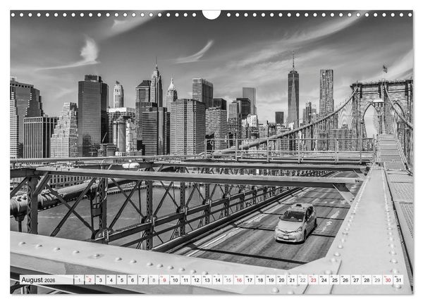 Produktbild: BROOKLYN BRIDGE Das Wahrzeichen von New York City (Wandkalender 2026 DIN A3 quer), CALVENDO Monatskalender