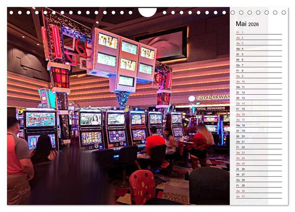 Produktbild: Las Vegas - Die bunte Welt der Casinos (Wandkalender 2026 DIN A4 quer), CALVENDO Monatskalender