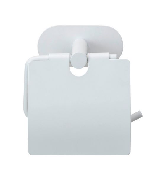 Produktbild: Turbo-Loc&reg; Toilettenpapierhalter mit Deckel Mod. Orea White matt, aus rostfreiem Edelstahl