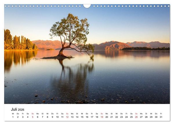 Produktbild: Neuseeland - Atemberaubende Natur und Landschaften (Wandkalender 2026 DIN A3 quer), CALVENDO Monatskalender