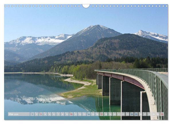 Produktbild: Der Sylvenstein - Impressionen eines Sees in Oberbayern (Wandkalender 2026 DIN A3 quer), CALVENDO Monatskalender