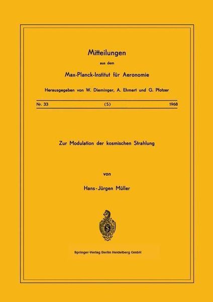 Produktbild: Zur Modulation der kosmischen Strahlung