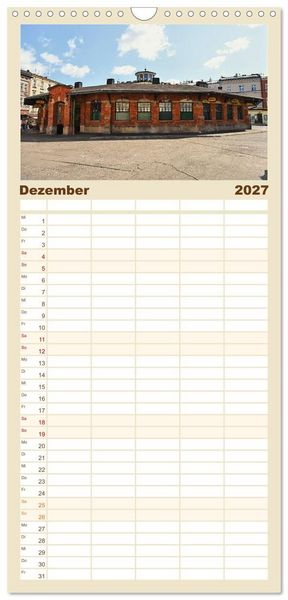 Produktbild: Familienplaner 2027 - Besucht doch mal Krakau mit 5 Spalten (Wandkalender, 21 x 45 cm) CALVENDO