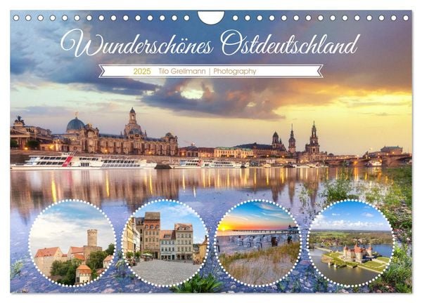 Wunderschönes Ostdeutschland (Wandkalender 2025 DIN A4 quer), CALVENDO Monatskalender