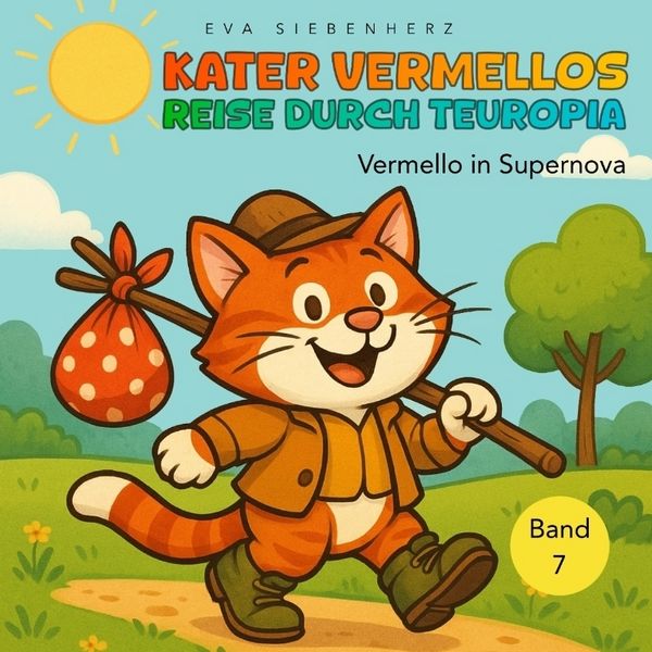 Vermello in Supernova, humorvolle und kindgerechte Katzengeschichten als Bilder- und Vorlesebuch in 12 Kapiteln als Einzelbände, Taschenbuch von Eva