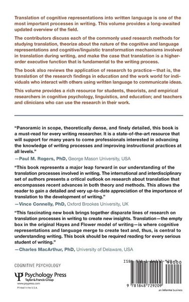 Produktbild: Translation of Thought to Written Text While Composing