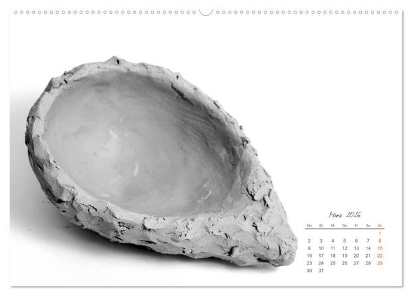Produktbild: Gef&uuml;hle in Ton geformt - Intuitives plastisches Gestalten mit Tonerde (hochwertiger Premium Wandkalender 2026 DIN A2 quer), Kunstdruck in Hochglanz