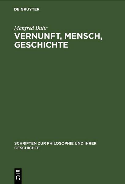 Produktbild: Vernunft, Mensch, Geschichte