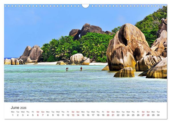 Produktbild: Dreamy Beaches of the Seychelles (Wall Calendar 2026 DIN A3 landscape), CALVENDO 12 Month Wall Calendar