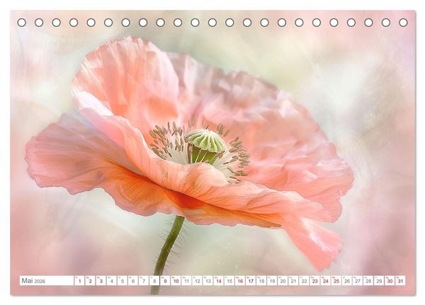 Produktbild: Bezaubernde Mohnblumen (Tischkalender 2026 DIN A5 quer), CALVENDO Monatskalender