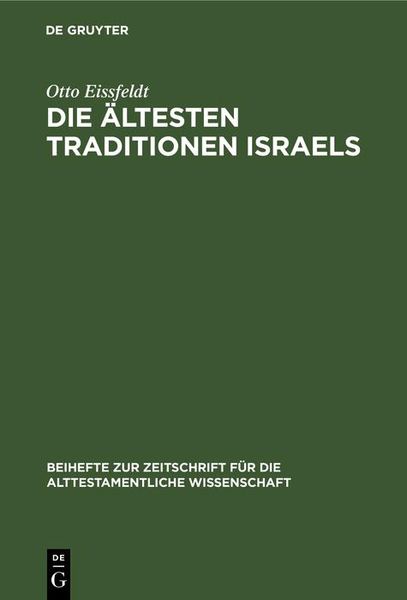Produktbild: Die &Auml;ltesten Traditionen Israels