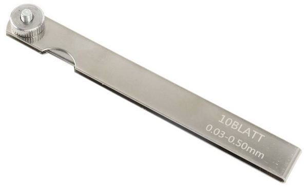 Produktbild: Dasqua 1820-0300 F&uuml;hlerlehre 0.05 - 1.00mm Anzahl Bl&auml;tter: 20 DIN 2275