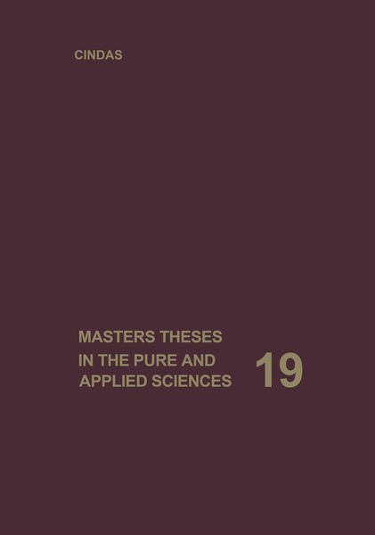 Produktbild: Masters Theses in the Pure and Applied Sciences