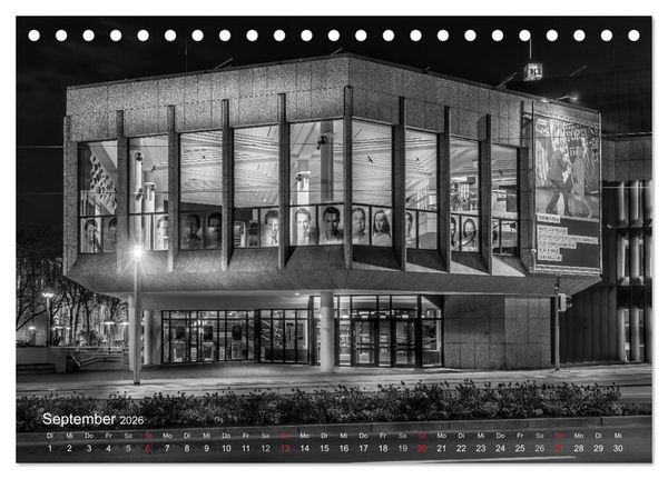 Produktbild: Heilbronn bei Nacht (Tischkalender 2026 DIN A5 quer), CALVENDO Monatskalender