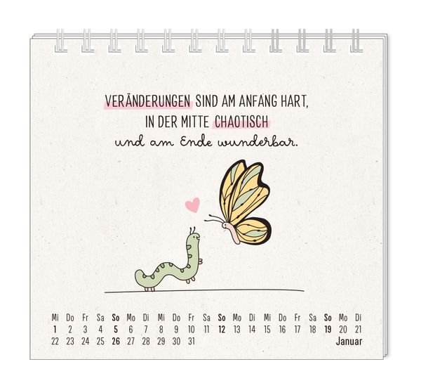 'Mini-Kalender 2025 Man muss mit allem rechnen' - 'Grafik Werkstatt'