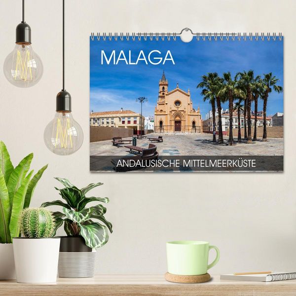 Produktbild: Malaga - andalusische Mittelmeerk&uuml;ste (Wandkalender 2026 DIN A4 quer), CALVENDO Monatskalender
