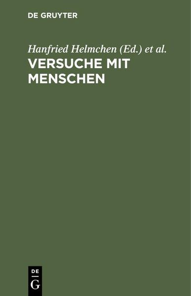 Produktbild: Versuche mit Menschen