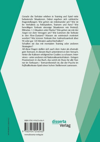 Produktbild: Psychische Beanspruchung der Torleute: Verarbeitungsstrategien in Wettkampfsituationen